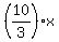 %2810%2F3%29x