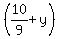 %2810%2F9+%2B+y%29