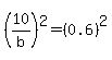 %2810%2Fb%29%5E2=%280.6%29%5E2