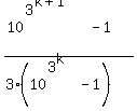 %2810%5E%283%5E%28k%2B1%29%29+-+1%29%2F%283%2A%2810%5E%283%5Ek%29-1%29%29