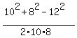 %2810%5E2+%2B+8%5E2+-+12%5E2%29%2F%282%2A10%2A8%29