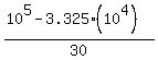 %2810%5E5+-+3.325%2810%5E4%29%29%2F30