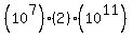 %2810%5E7%29%282%29%2810%5E11%29+