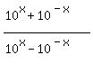 %2810%5Ex%2B10%5E%28-x%29%29%2F%2810%5Ex-10%5E%28-x%29%29