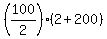 %28100%2F2%29%282%2B200%29