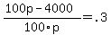 %28100p-4000%29%2F100p=.3