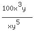 %28100x%5E3y%29%2F%28xy%5E5%29