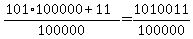 %28101%2A100000%2B11%29%2F100000=1010011%2F100000