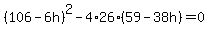 %28106-6h%29%5E2-4%2A26%2A%2859-38h%29=0