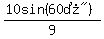 %2810sin%28%2260%B0%22%29%29%2F9