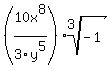 %2810x%5E8%2F3y%5E5%29root%283%2C-1%29