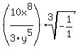 %2810x%5E8%2F3y%5E5%29root%283%2C-1%2F1%29