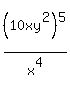 %2810xy%5E2%29%5E5%2Fx%5E4