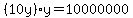 %2810y%29y=10000000