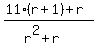 %2811%28r%2B1%29%2Br%29%2F%28r%5E2%2Br%29