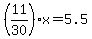 %2811%2F30%29x=5.5
