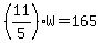 %2811%2F5%29W=165