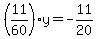 %2811%2F60%29y=-11%2F20