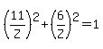 %2811%2FZ%29%5E2%2B%286%2FZ%29%5E2=1