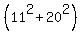 %2811%5E2%2B20%5E2%29