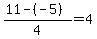 %2811-%28-5%29%29%2F4=4
