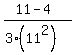 %2811-4%29%2F%283%2811%5E2%29%29