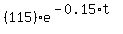 %28115%29%2Ae%5E%28-0.15%2At%29+