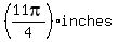 %2811pi%2F4%29+inches