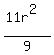 %2811r%5E2%29%2F9