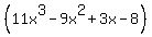 %2811x%5E3-9x%5E2%2B3x-8%29