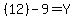 %2812%29-9=Y