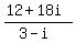 %2812%2B18i%29%2F%283-i%29