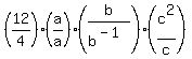 %2812%2F4%29%28a%2Fa%29%28b%2Fb%5E%28-1%29%29%28c%5E2%2Fc%29