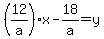 %2812%2Fa%29x-18%2Fa=y