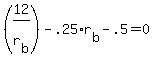 %2812%2Fr%5Bb%5D%29+-+.25%2Ar%5Bb%5D+-+.5+=+0