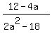 %2812-4a%29%2F%282a%5E2-18%29