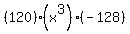 %28120%29%28x%5E3%29%28-128%29