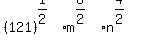 %28121%29%5E%281%2F2%29m%5E%288%2F2%29n%5E%284%2F2%29