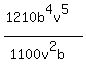 %281210b%5E4v%5E5%29%2F%281100v%5E2b%29