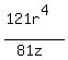 %28121r%5E4%29%2F%2881z%29