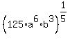 %28125%2Aa%5E6%2Ab%5E3%29%5E%281%2F5%29