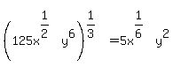 %28125x%5E%281%2F2%29y%5E6%29%5E%281%2F3%29=5x%5E%281%2F6%29y%5E2