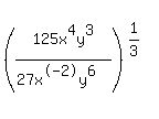 %28125x%5E4y%5E3%2F%2827x%5E-2y%5E6%29%29%5E%281%2F3%29