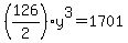 \"%28126%2F2%29%2Ay%5E3+=+1701\"