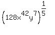 %28128x%5E42y%5E7%29%5E%281%2F5%29