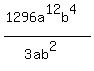 %281296a%5E12b%5E4%29%2F%283ab%5E2%29