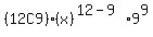 %2812C9%29%28x%29%5E%2812-9%29%2A9%5E9