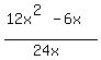 %2812x%5E%282%29-6x%29%2F%2824x%29