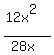 %2812x%5E2%29%2F%2828x%29