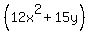 %2812x%5E2%2B15y%29%29